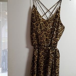 Leopard print dress